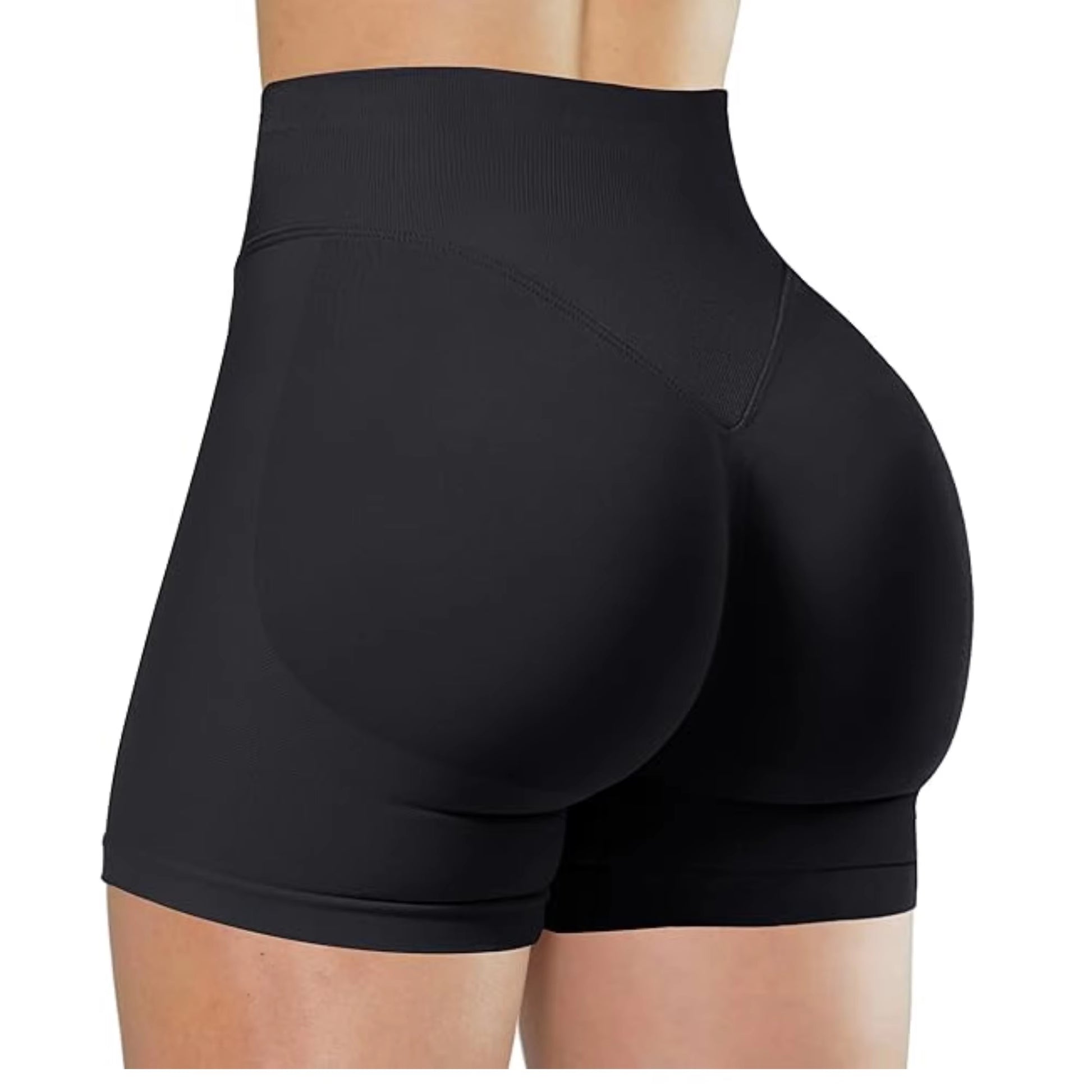 Summer High Waisted Yoga Shorts Fashionable and Sexy Running Fitness Pants Solid Color Yoga Leggings Customizable Labels